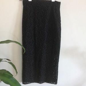 Zara lace pencil skirt